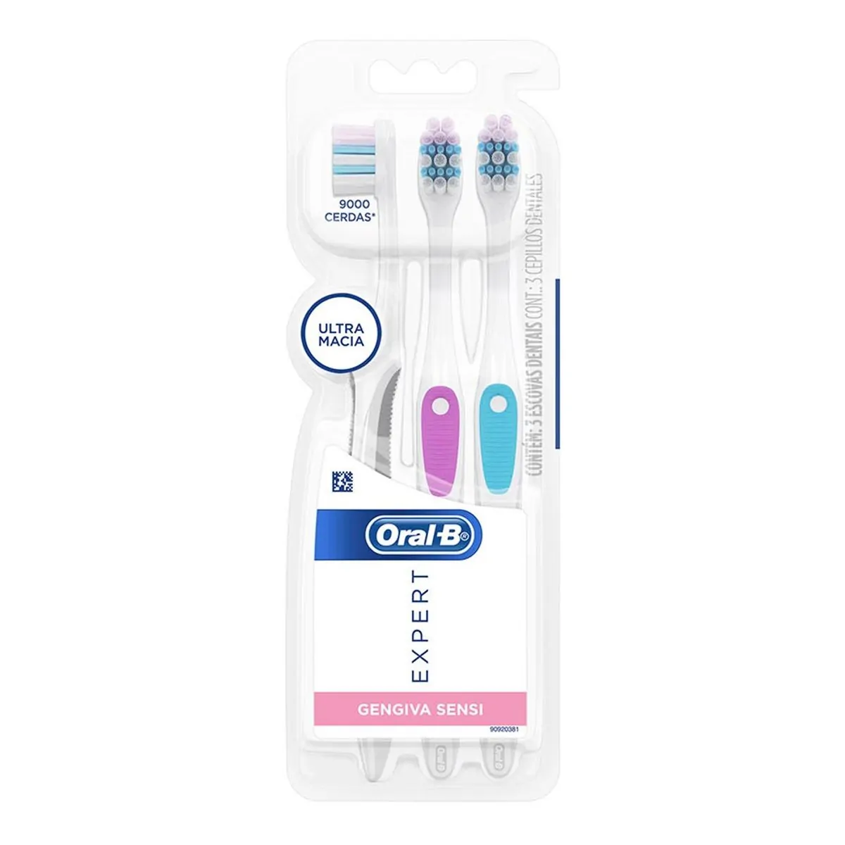Escova Dental Oral B Expert Gengiva Sensi 3 Unidades