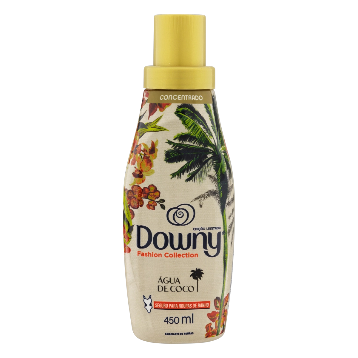 Amaciante De Roupa Concentrado água De Coco Downy Fashion Collection Frasco 450ml