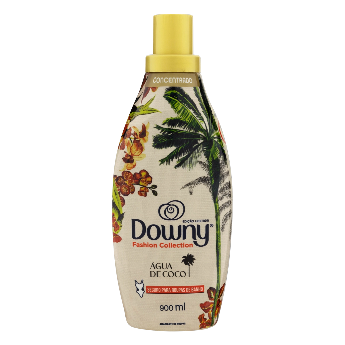 Amaciante De Roupa Concentrado água De Coco Downy Fashion Collection Frasco 900ml