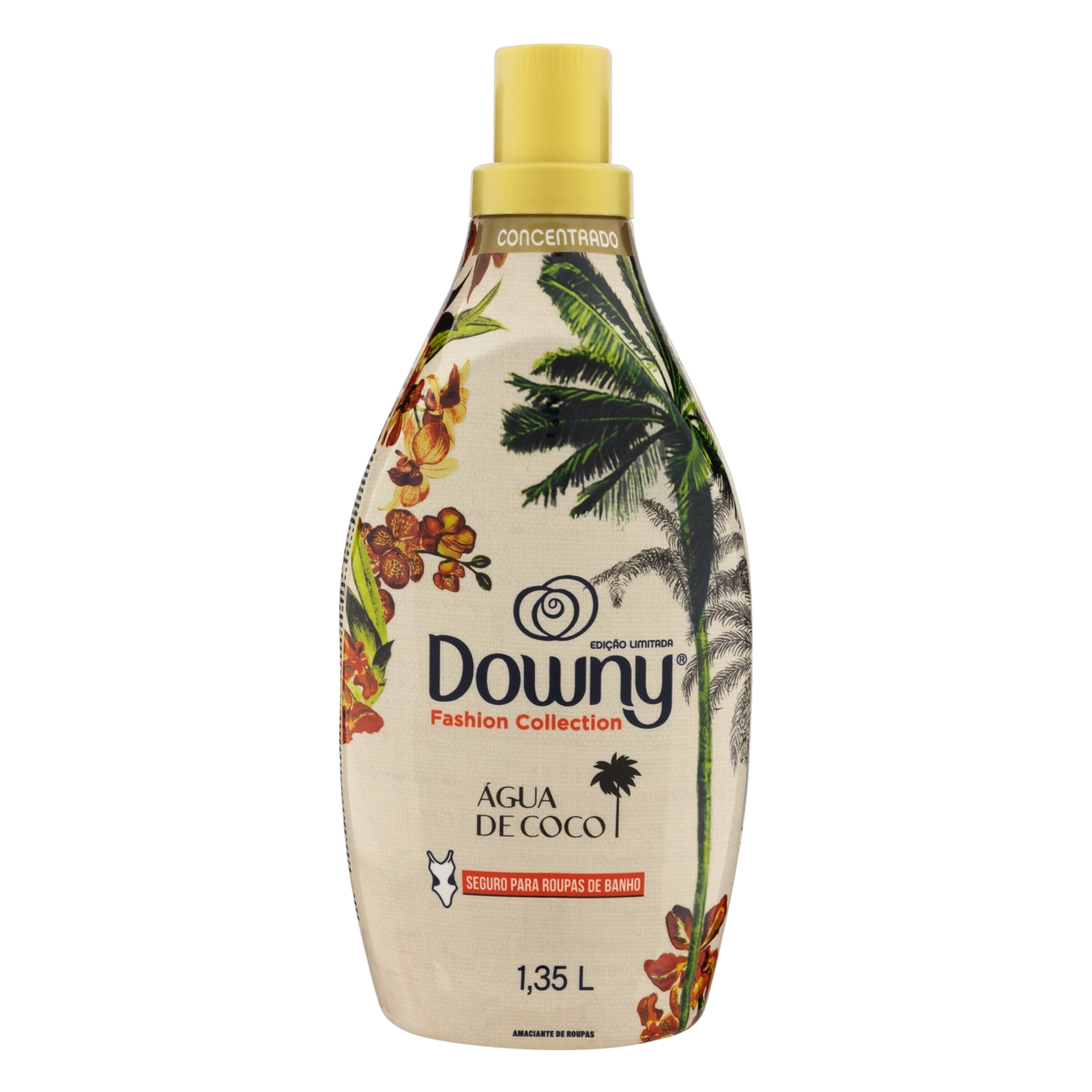Amaciante De Roupa Concentrado água De Coco Downy Fashion Collection Frasco 1,35l