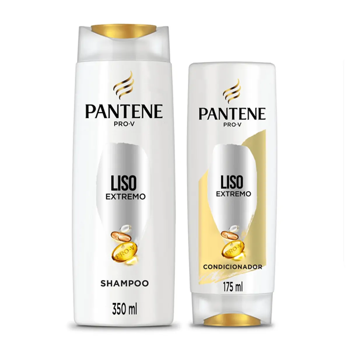 Kit Shampoo 350ml + Condicionador 175ml Pantene Pro-V Liso Extremo