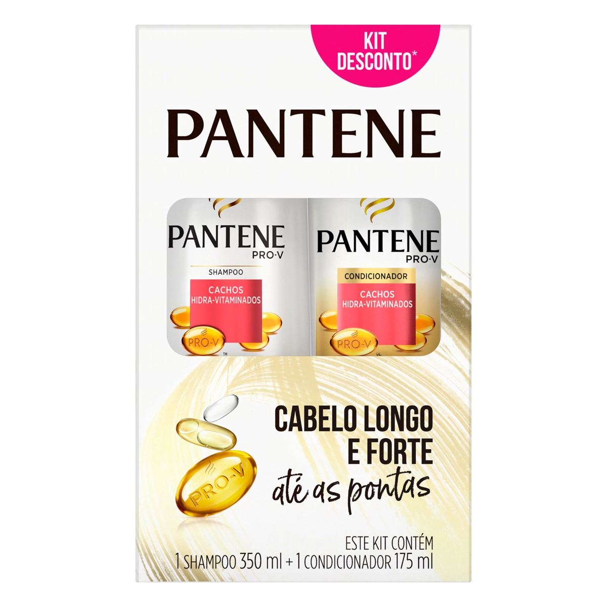 Shampoo Pantene Cachos Hidra-Vitaminados 350 ml + Condicionador 175 ml