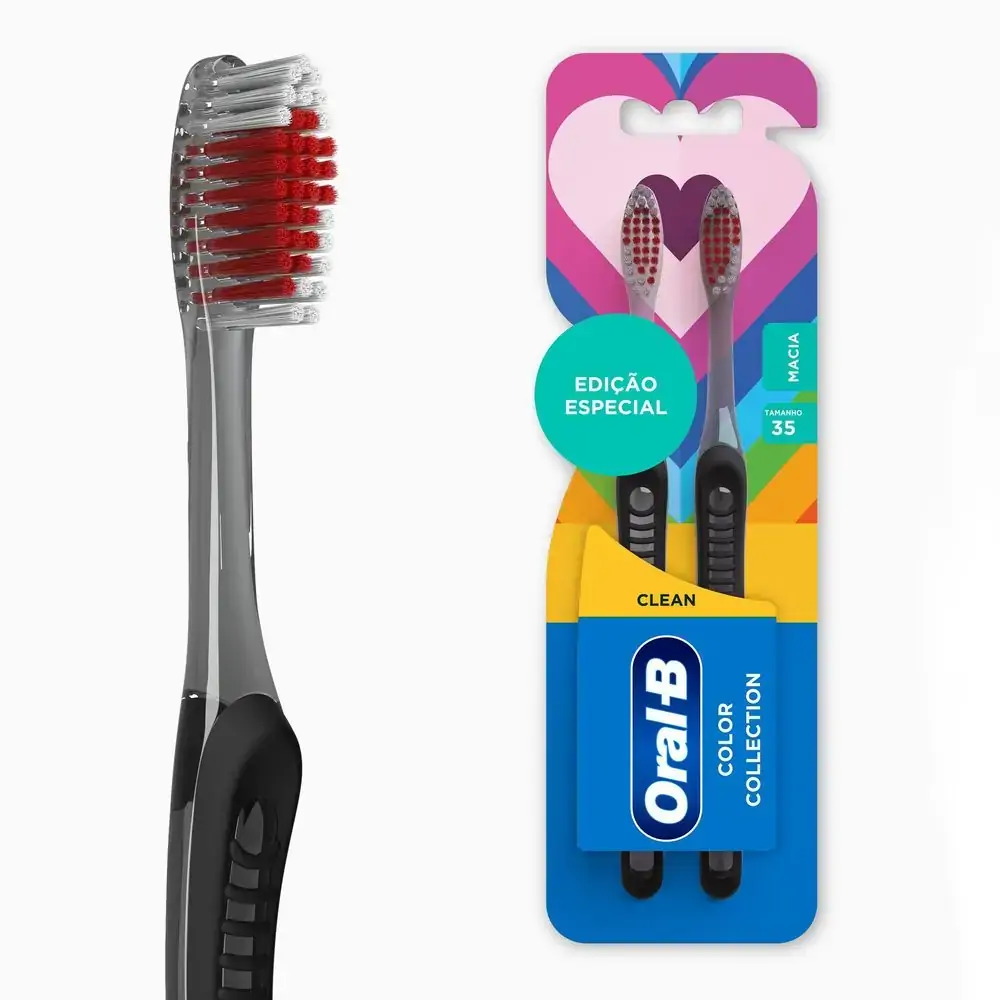Escova Dental Macia Clean Oral-B Pro-Saúde 2 Unidades