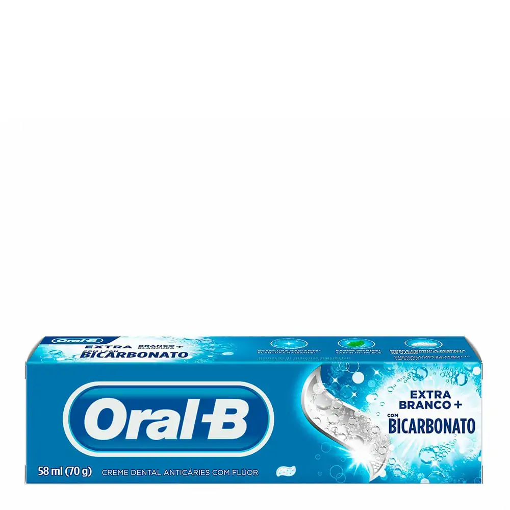 Creme Dental Oral-B Extra Branco+ Caixa 70g
