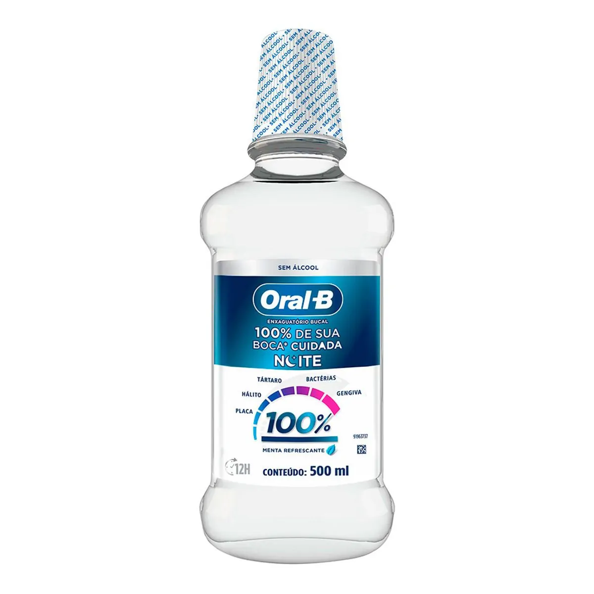 Enxaguatório Bucal Oral-B 100% De Sua Boca Cuidada Noite 500ml