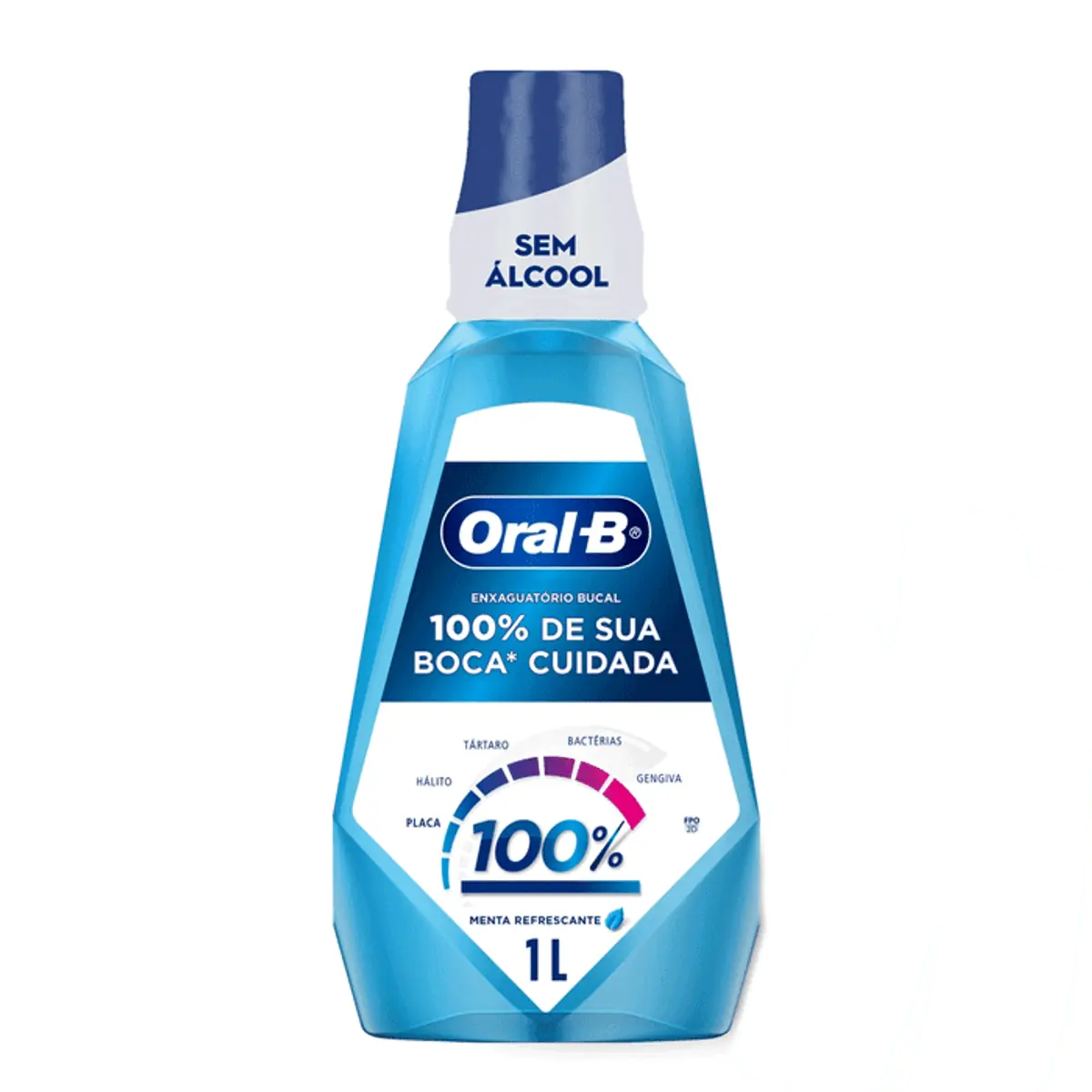 Enxaguatório Bucal Oral-B 100% de Sua Boca Cuidada 1L