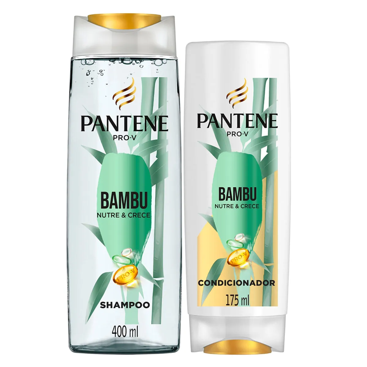 Kit Shampoo 400 ml + Condicionador 175 ml Pantene Pro-V Bambu Nutre e Cresce