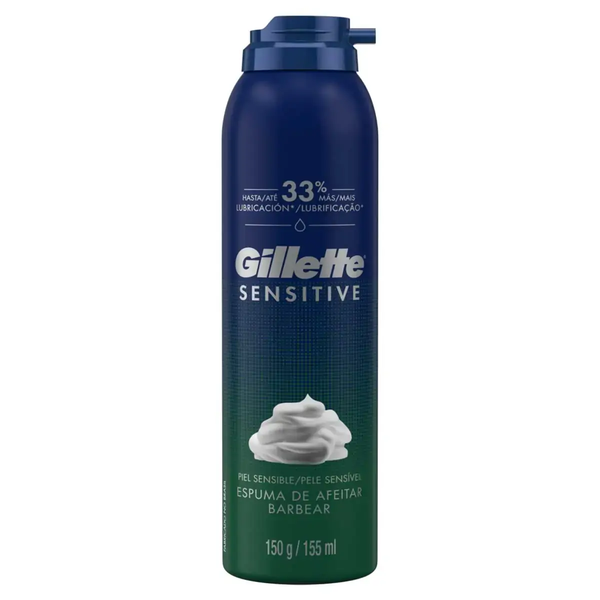 Espuma De Barbear Gillette Sensitive Frasco 155ml