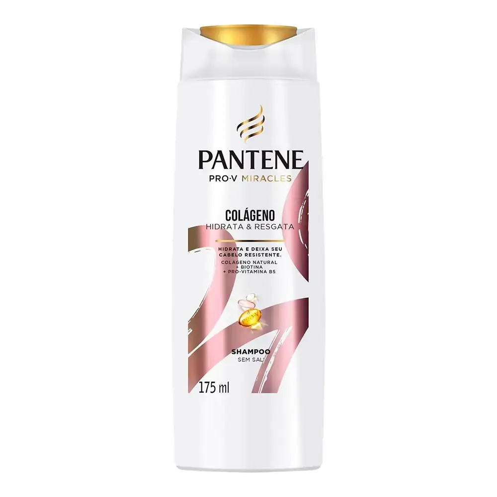 Shampoo Pantene Colágeno Hidrata & Resgata Frasco 175ml