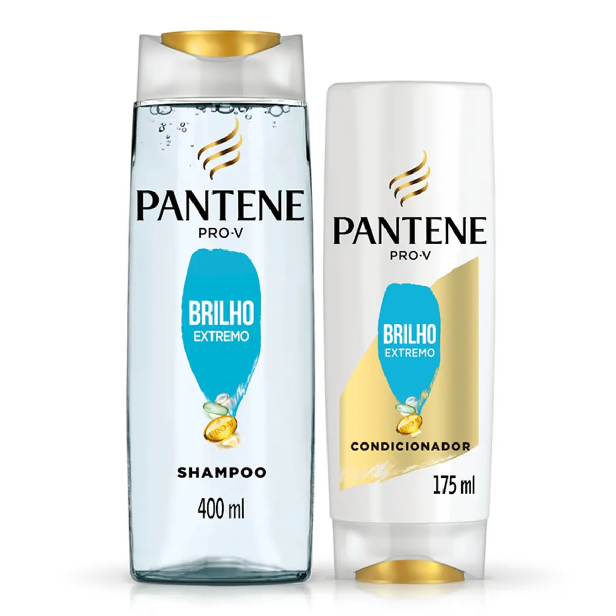 Kit Shampoo 400ml + Condicionador 175ml Pantene Pro-V Brilho Extremo