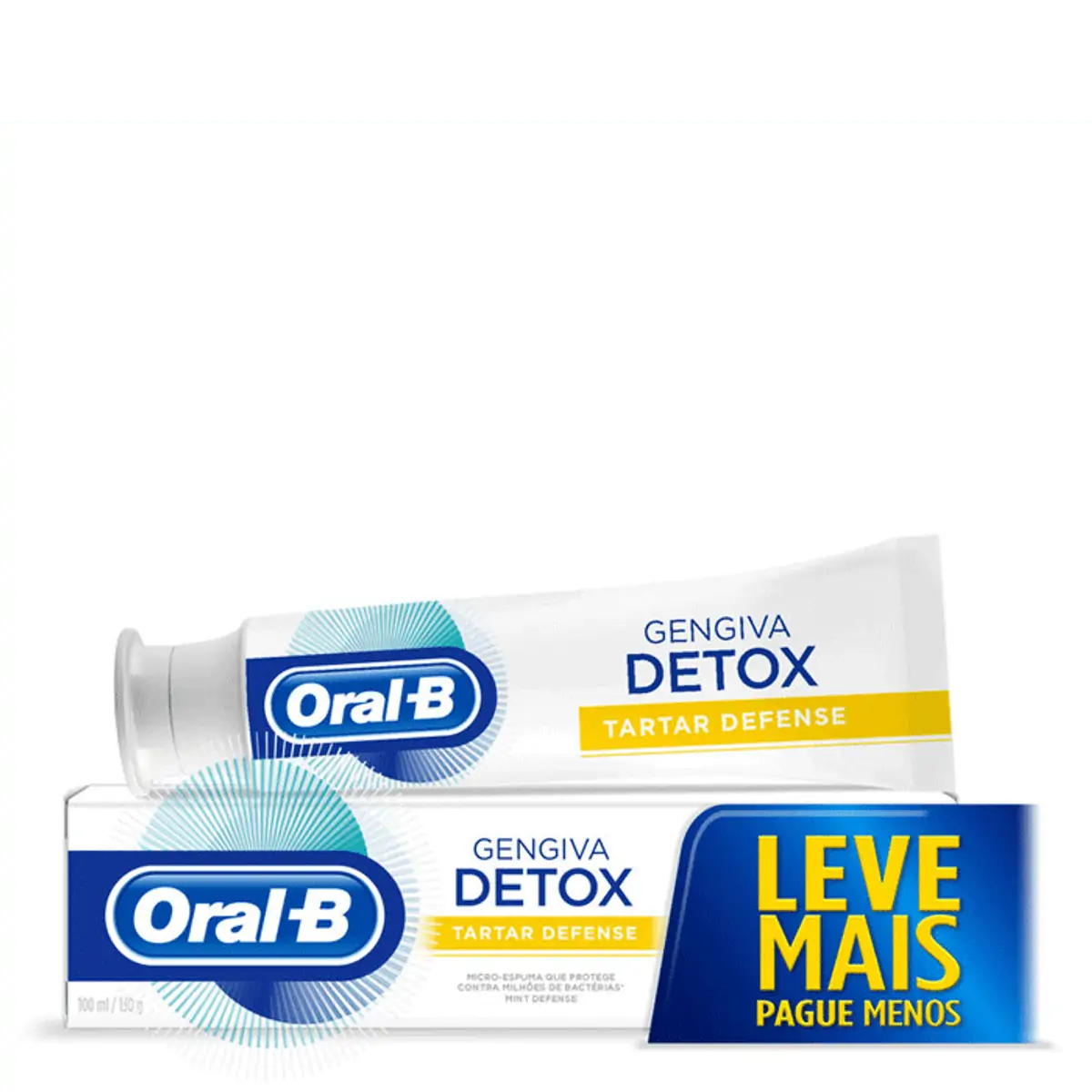 Creme Dental Tartar Defense Mint Oral B Gengiva Detox Caixa 130g Leve Mais Pague Menos