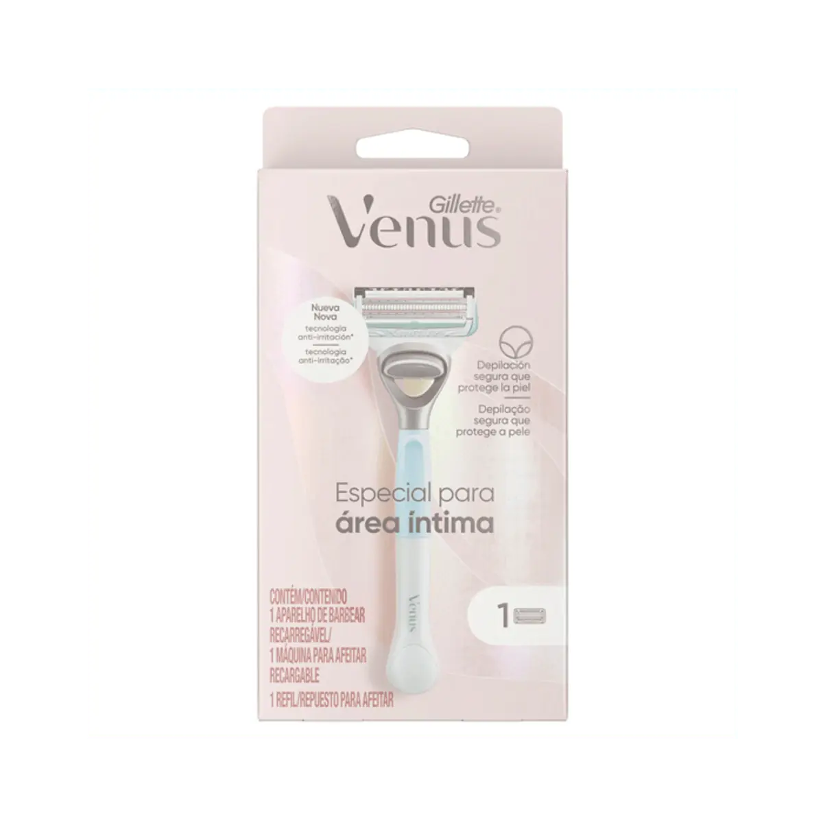 Aparelho Recarregável e Carga para Depilar Gillette Venus