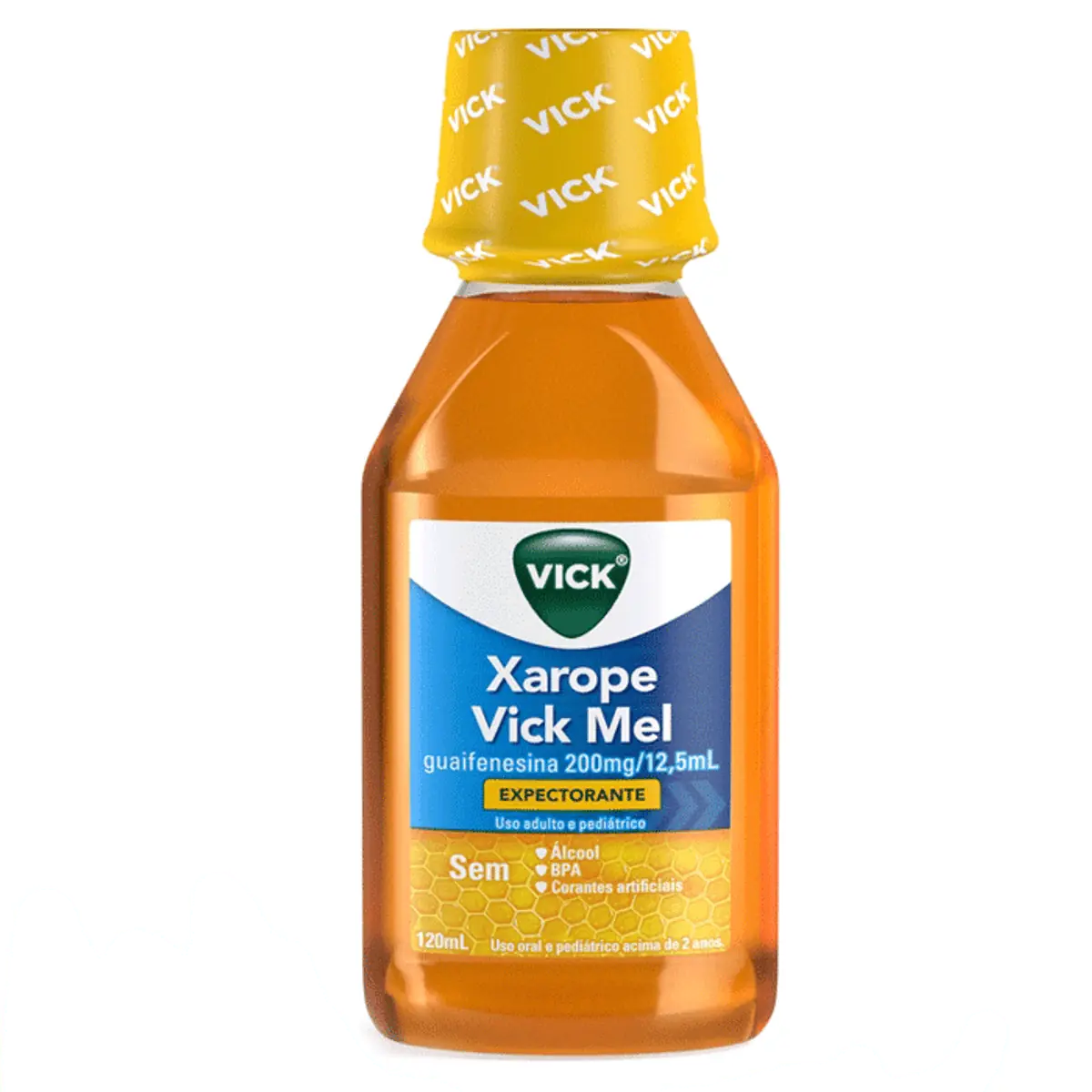 Xarope 200mg/12,5ml Expectorante Mel Vick Frasco 100ml