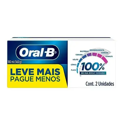 Pack Creme Dental Oral B Caixa 2 Unidades 140g Cada Leve Mais Pague Menos