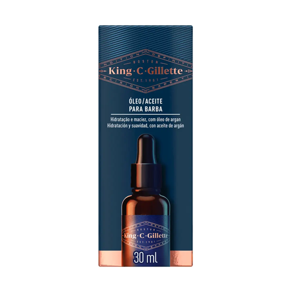 óleo Para Barba King.c.gillette Caixa 30ml