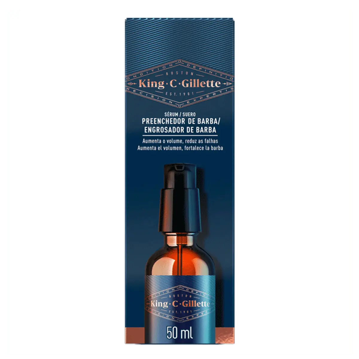 Sérum Preenchedor Para Barba King.c.gillette Caixa 50ml