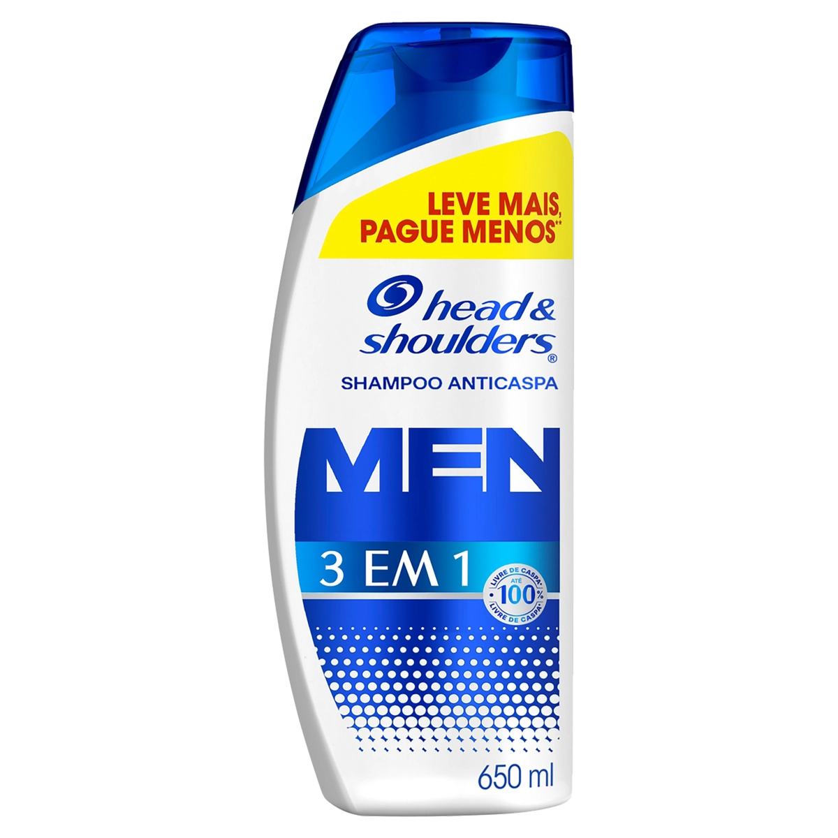 Shampoo Anticaspa Head & Shoulders Men Frasco 650ml Leve Mais Pague Menos