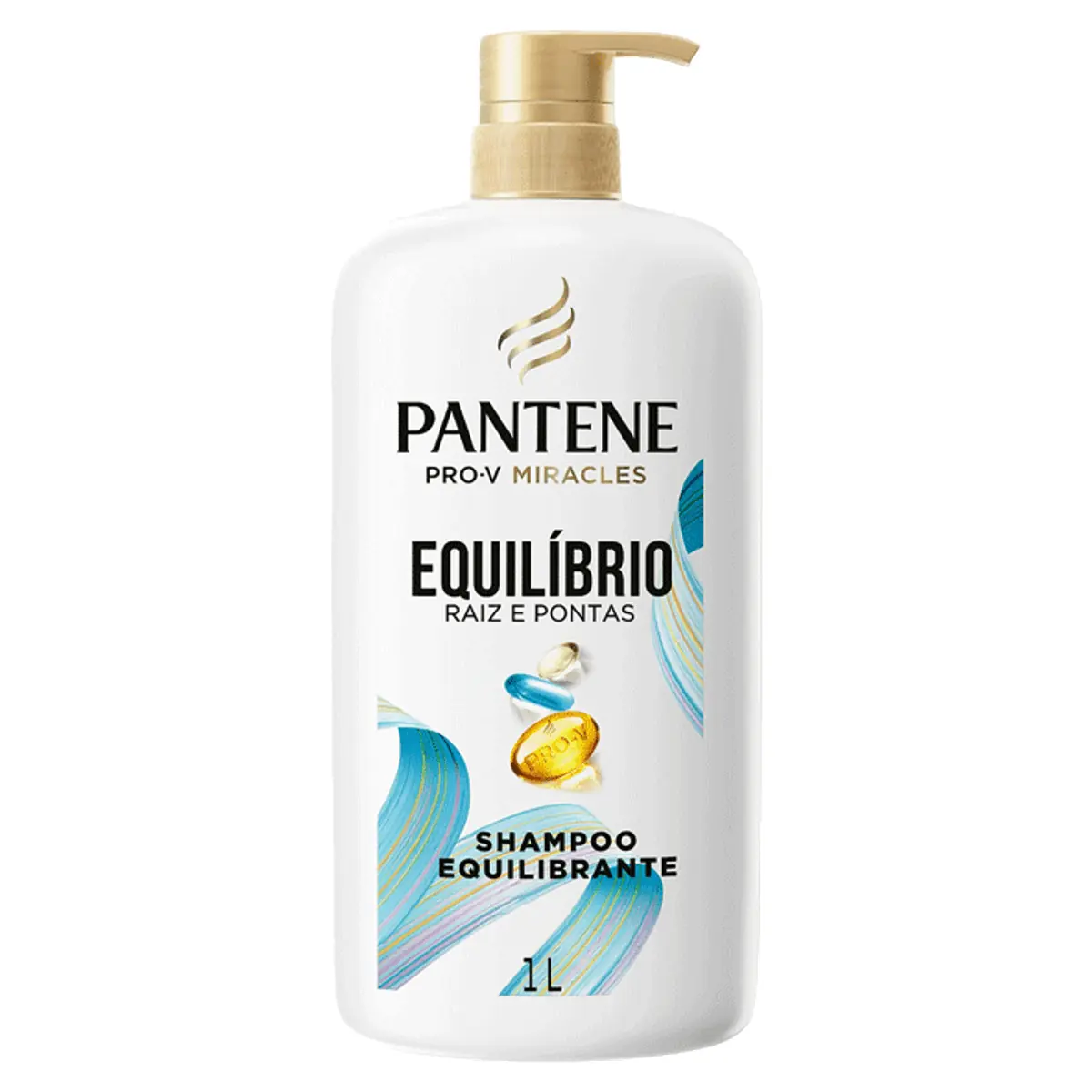 Shampoo Equilibrante Pantene Equilíbrio Raiz E Pontas Frasco 1l Pump