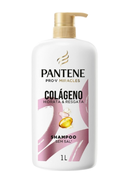 Shampoo Pantene Colágeno Hidrata Resgata Frasco 1l Pump