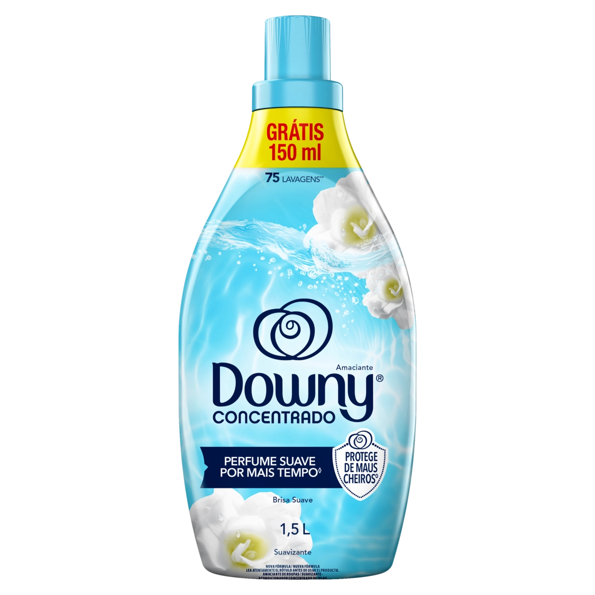 Amaciante De Roupa Concentrado Brisa Suave Downy Frasco 1,5l Grátis 150ml