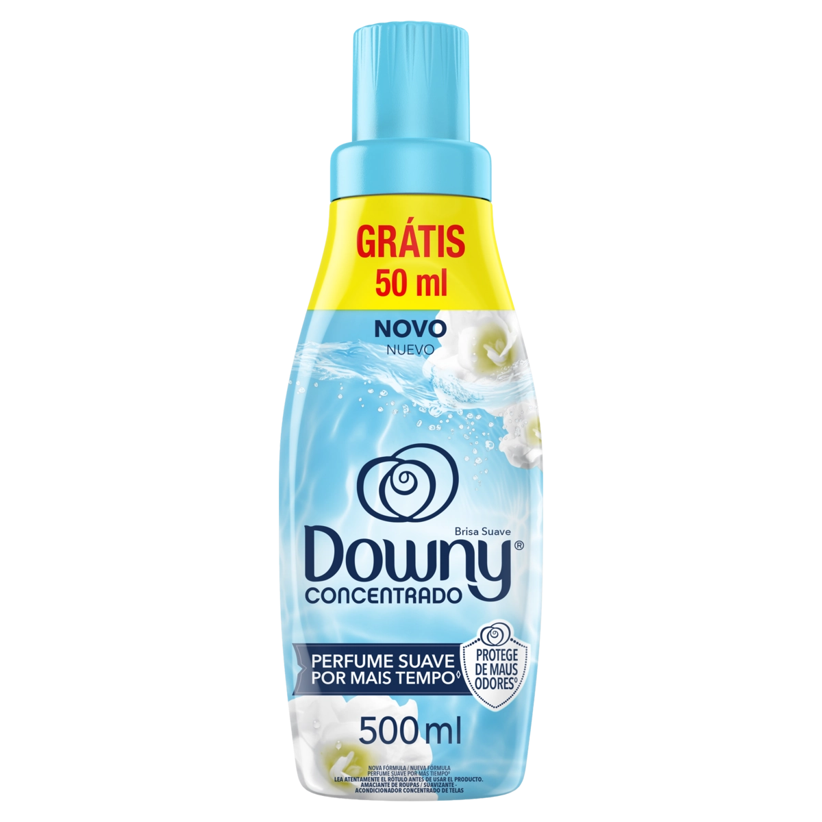 Amaciante De Roupa Concentrado Brisa Suave Downy Frasco 500ml Grátis 50ml