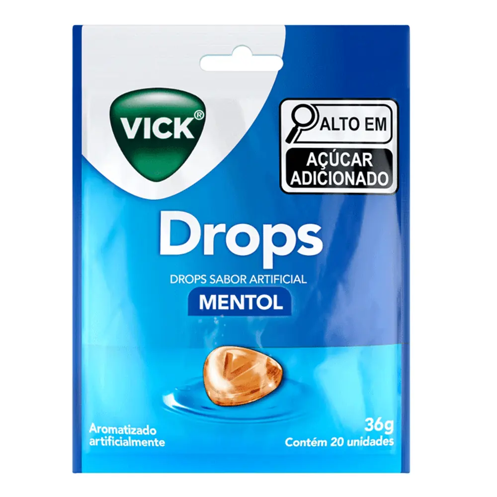 Pastilha Vick Drops Menta 36g