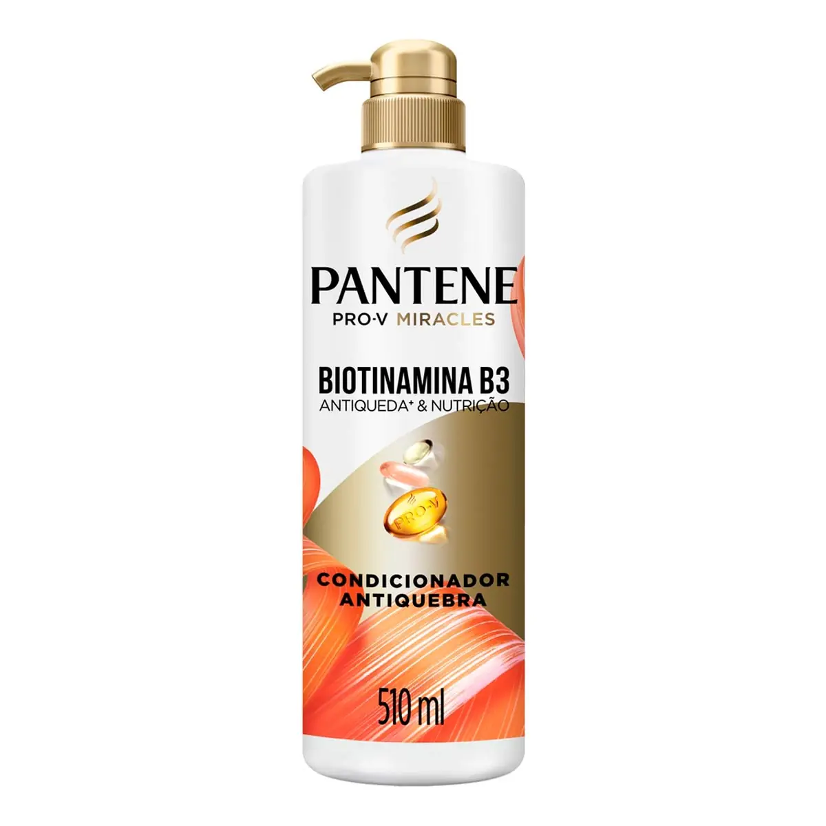 Condicionador Antiquebra Pantene Biotinamina B3 Antiqueda Nutrição Frasco 510ml Pump