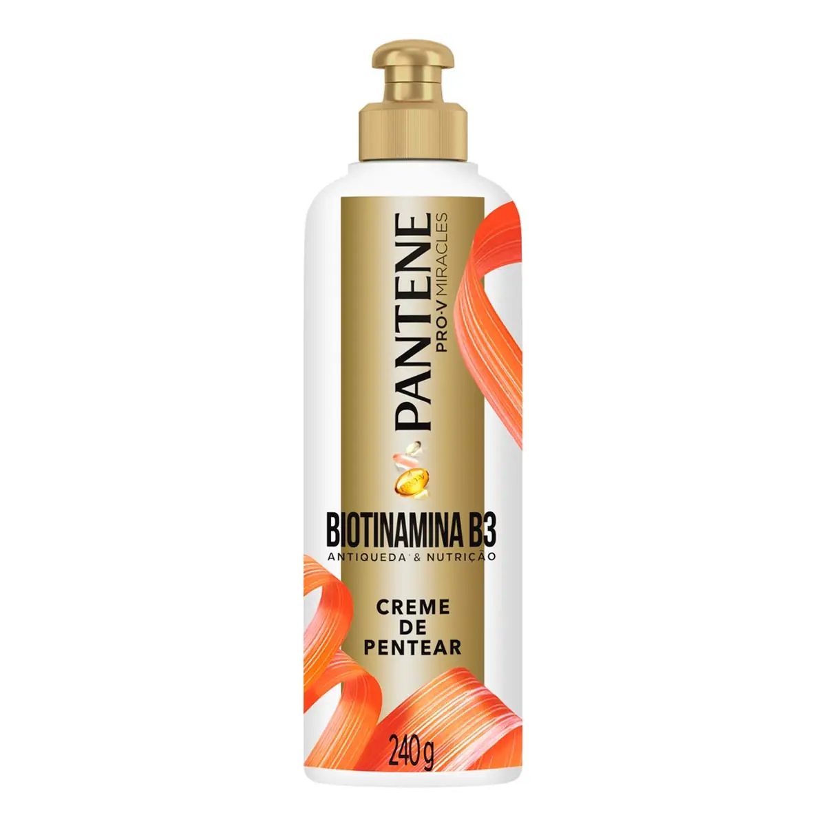 Creme Para Pentear Antiquebra Pantene Biotinamina B3 Antiqueda Nutrição Frasco 240g