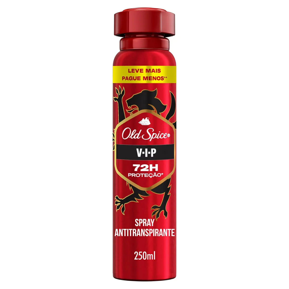 Antitranspirante Aerossol Vip Old Spice 250ml Spray Leve Mais Pague Menos