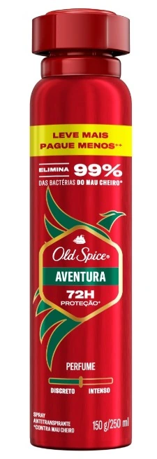Antitranspirante Aerossol Aventura Old Spice 250ml Spray Leve Mais Pague Menos