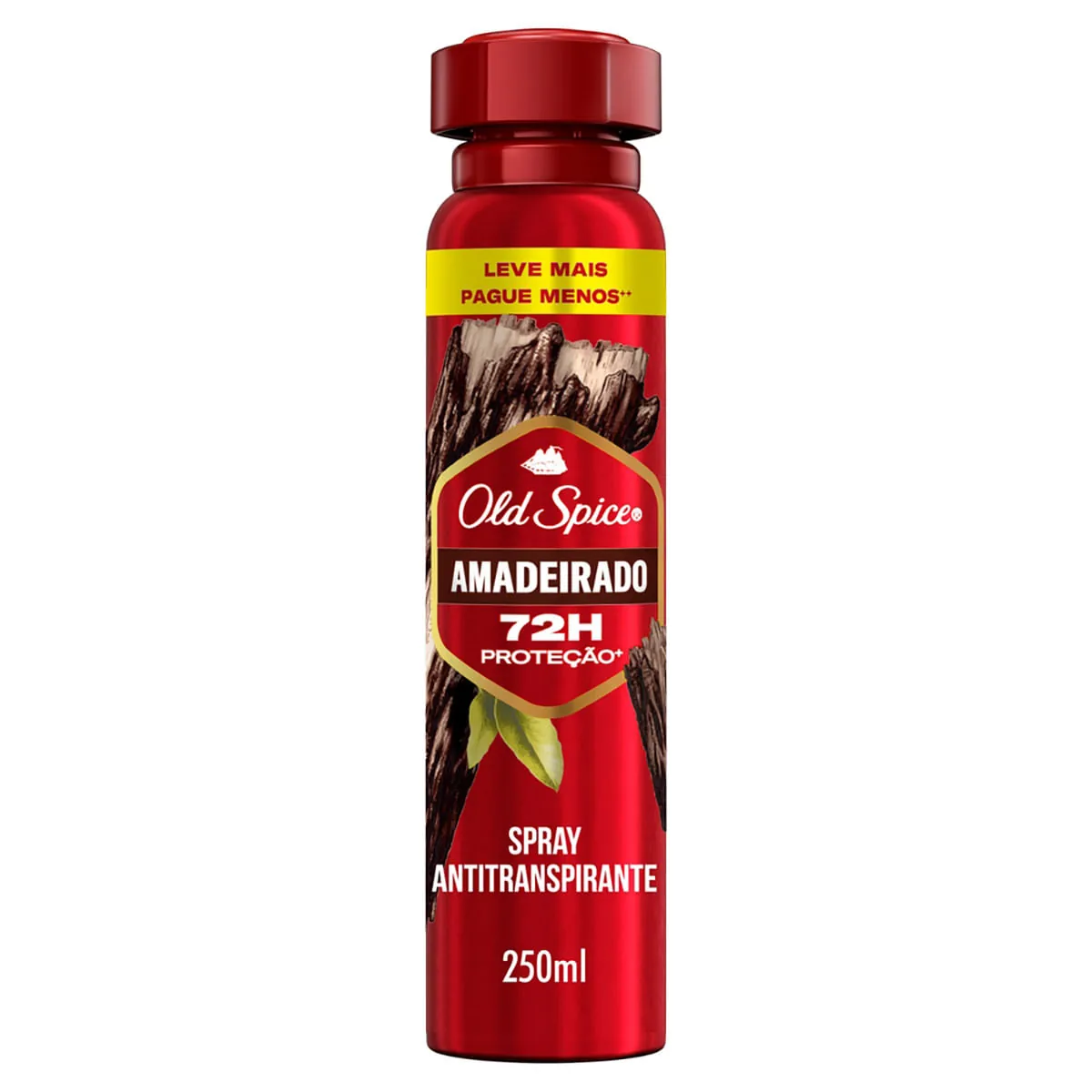 Antitranspirante Aerossol Amadeirado Old Spice 250ml Spray Leve Mais Pague Menos