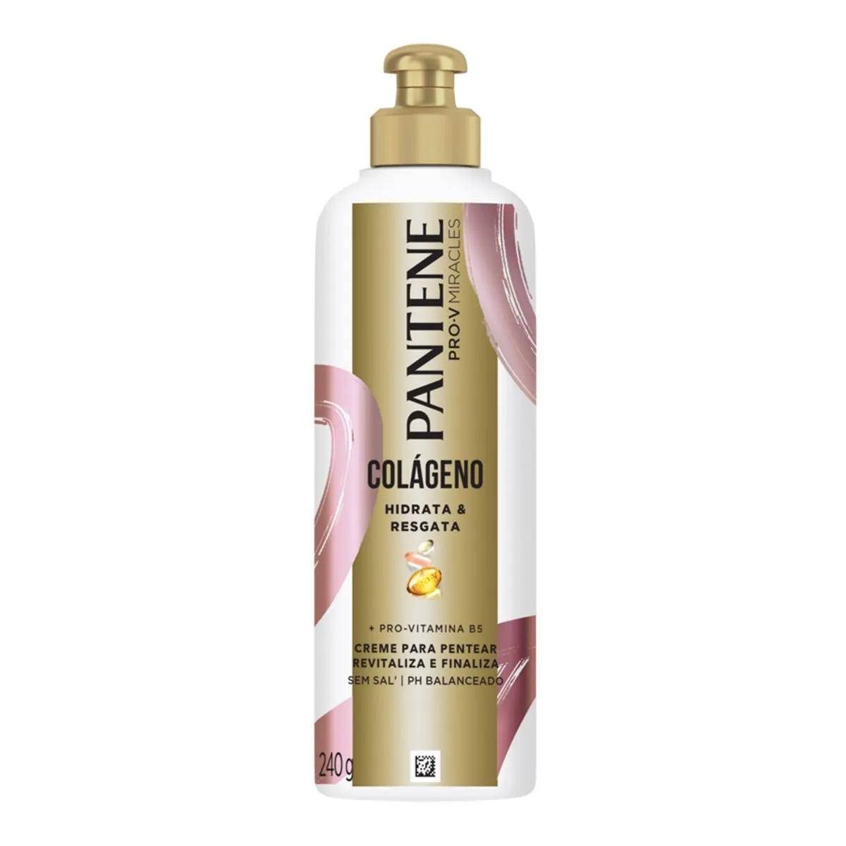 Creme Para Pentear Pantene Colágeno Hidrata Resgata Frasco 240g