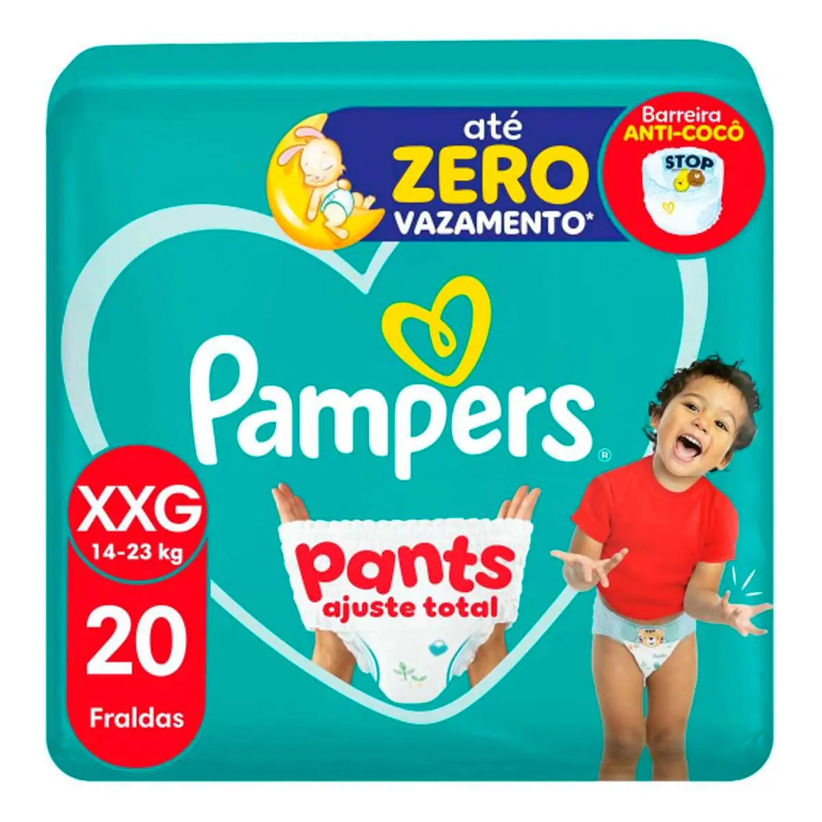 Fralda Desc Pampers Pants Ajuste Total Xxg C/20