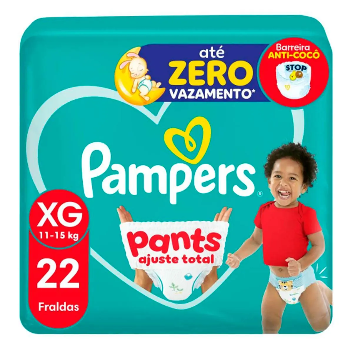 Fralda Desc Pampers Pants Ajuste Total Xg C/22