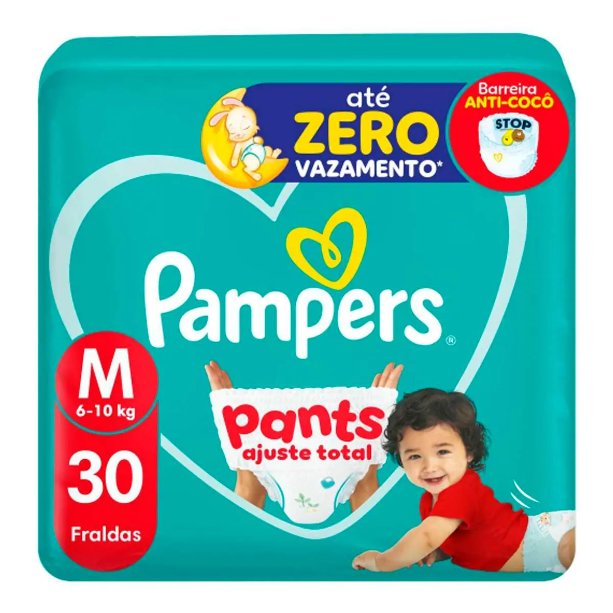 Fralda Desc Pampers Pants Ajuste Total M C/30
