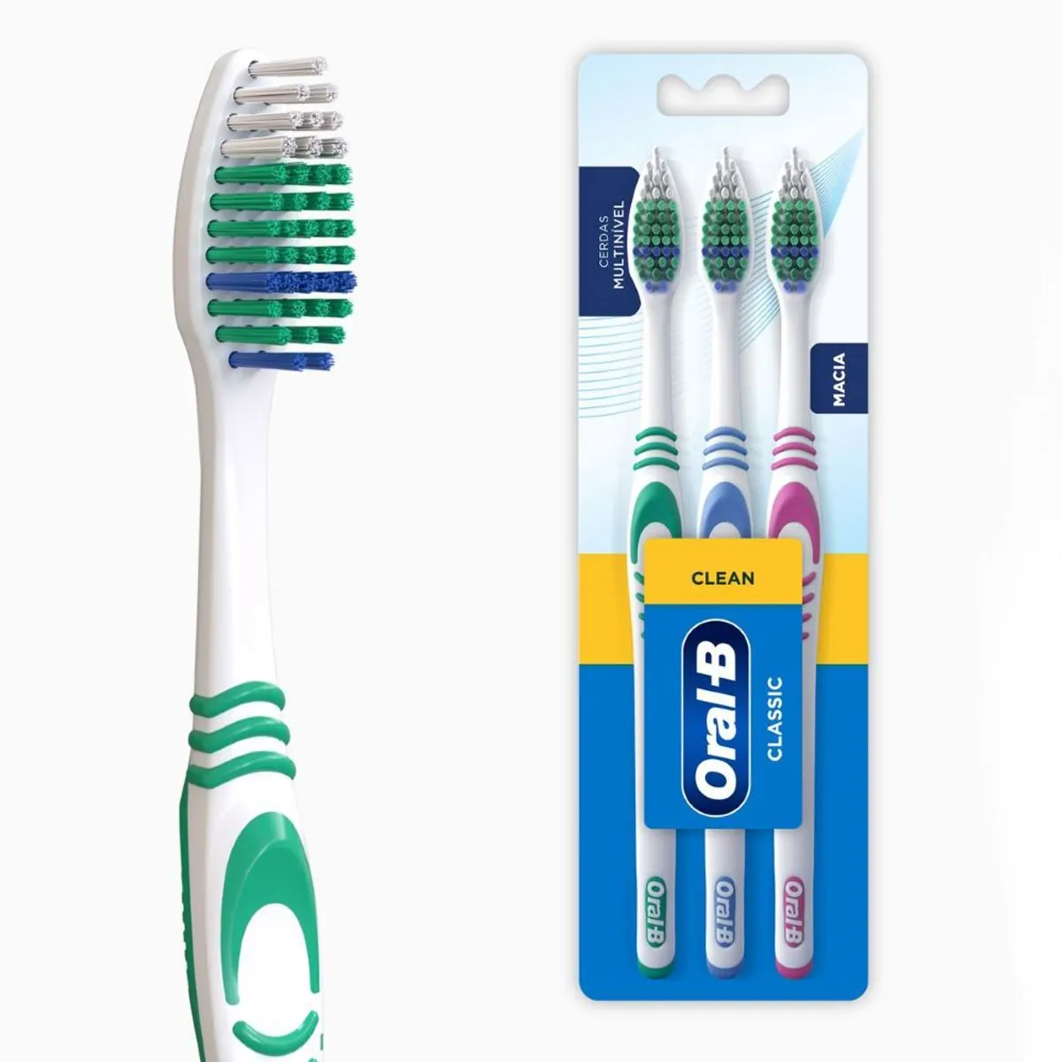 Escova Dental Oral-B Classic 3 Unidades