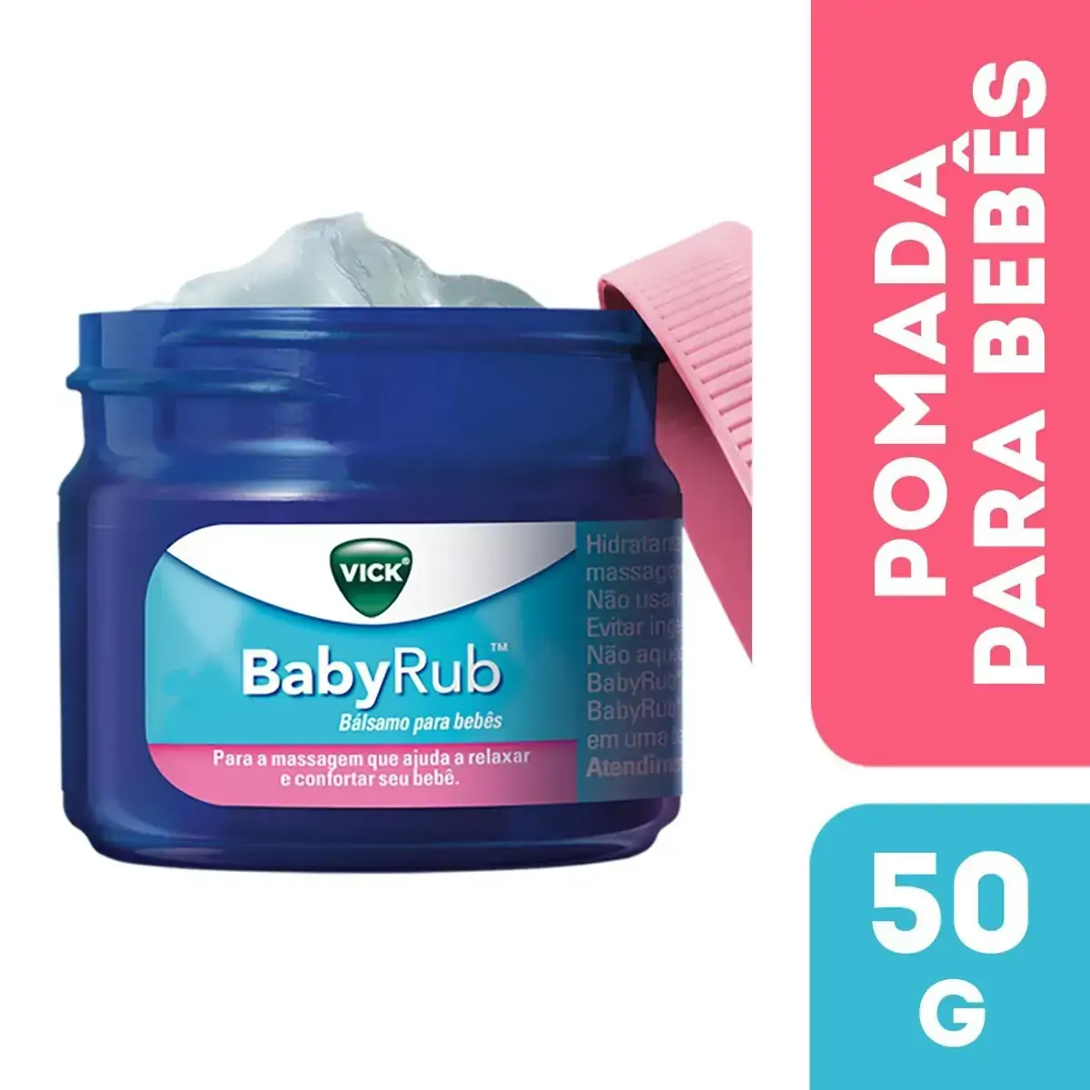 Bálsamo Para Massagem Eucalipto E Camomila Vick Babyrub Caixa 50g