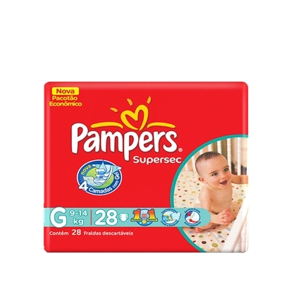 Fralda Pampers S.sec Pctao C/28 Gd