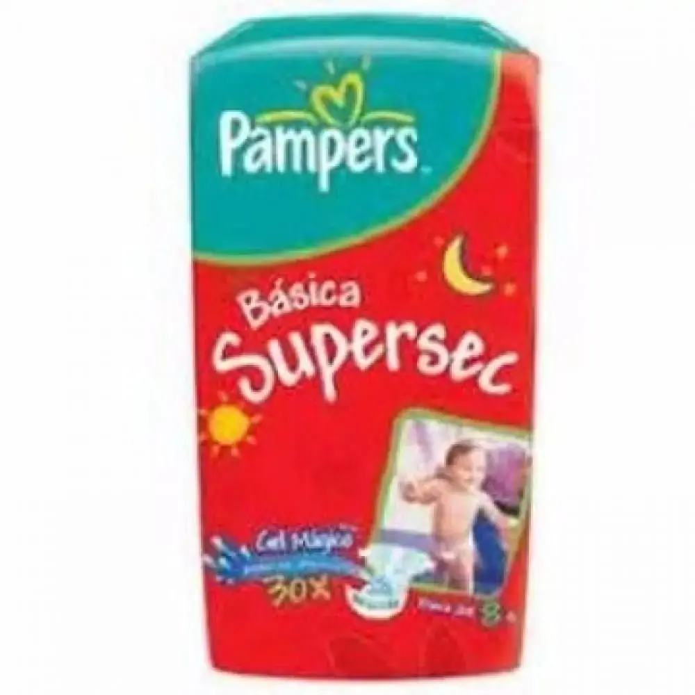 Fralda Pampers Basica P 16x10unidade | Fralda Pampers Basica P