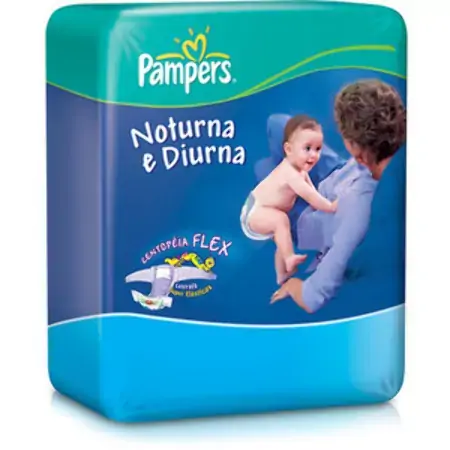 Pampers Noturna E Diurna Xg Descartável 8 Unidades