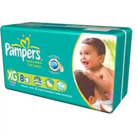 Fralda Pampers Total Confort Pacotinho Tam Xg C/8