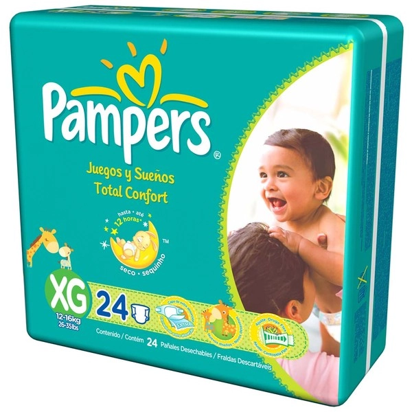 Pampers Total Confort Xg 24 Unidades