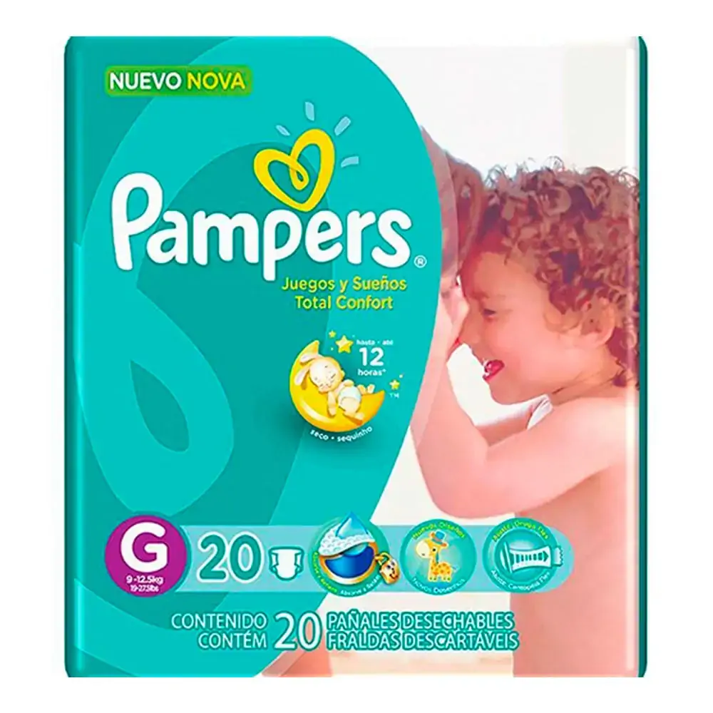 Fralda Pampers Conf.pacot C/20gd