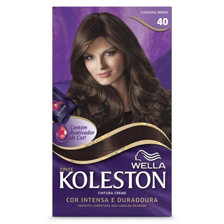 Tintura Permanente Koleston 40 Castanho Médio Unit