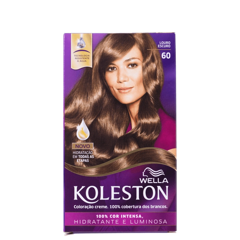 Kit Coloração Creme 60 Louro Escuro Wella Koleston