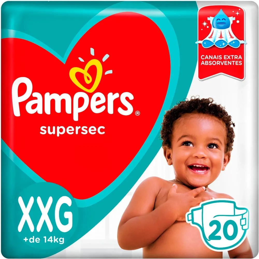 Fralda Pampers Basica Mega Econ C/22 Xxg
