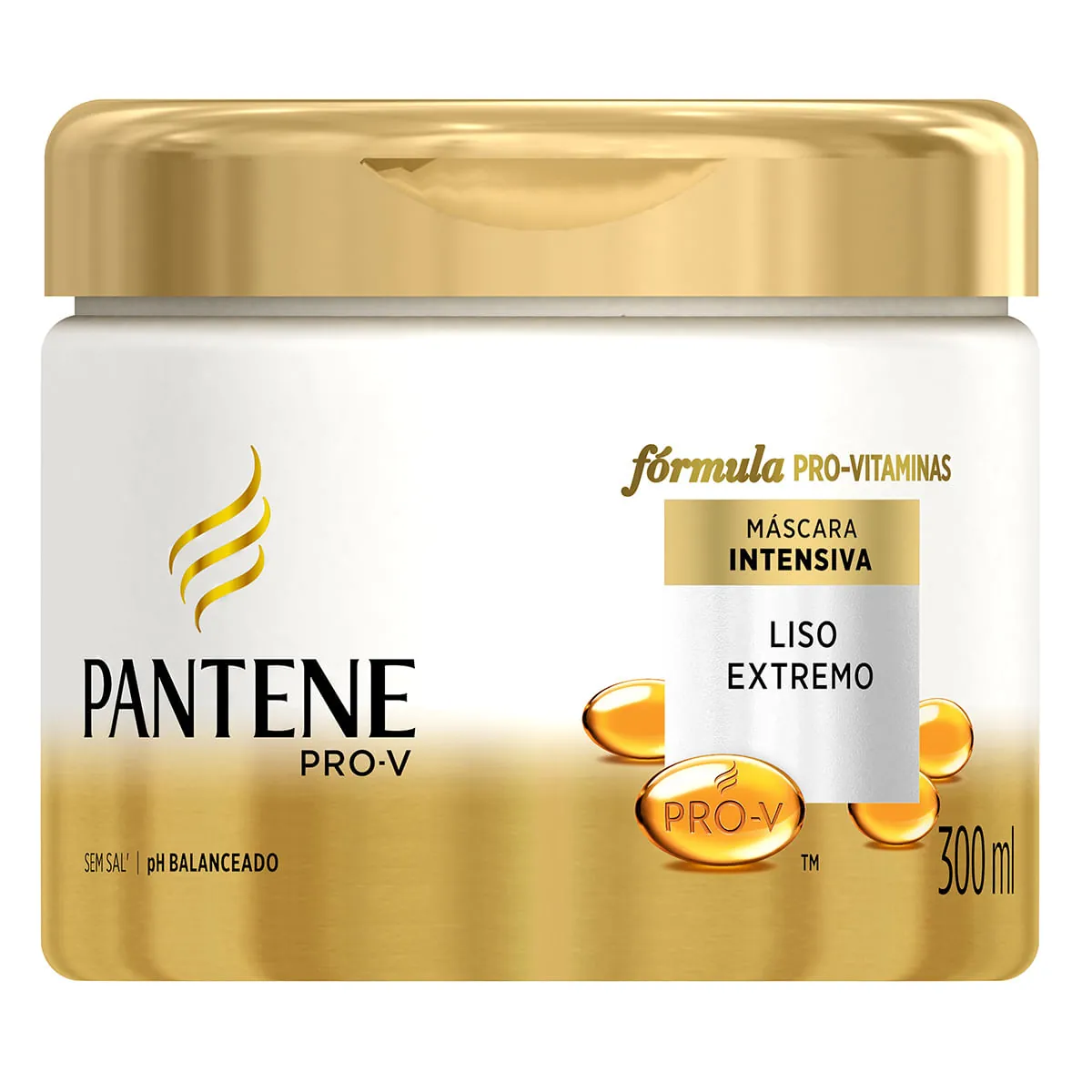 Máscara Pantene Liso Extremo Pote 300ml