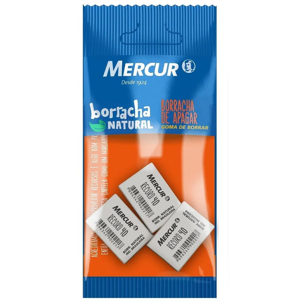 Borracha Branca Record 40 3pcs B01010301008 Mercur