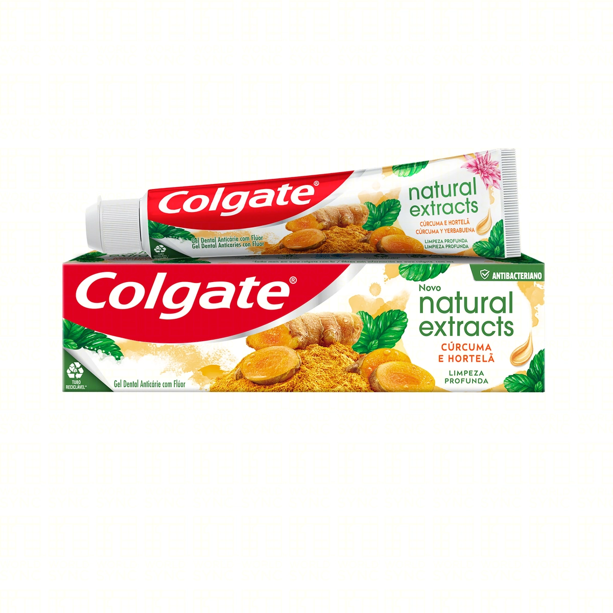 Gel Dental Cúrcuma E Hortelã Colgate Natural Extracts Limpeza Profunda Caixa 40g