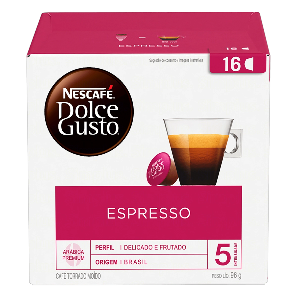 Café em Cápsula NESCAFÉ DOLCE GUSTO Espresso 16 Cápsulas